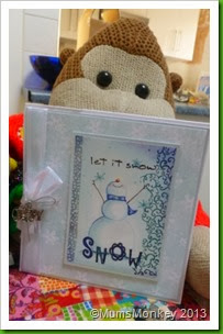 Let It Snow. Snowman card