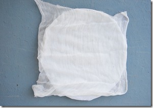 cheesecloth over fabric