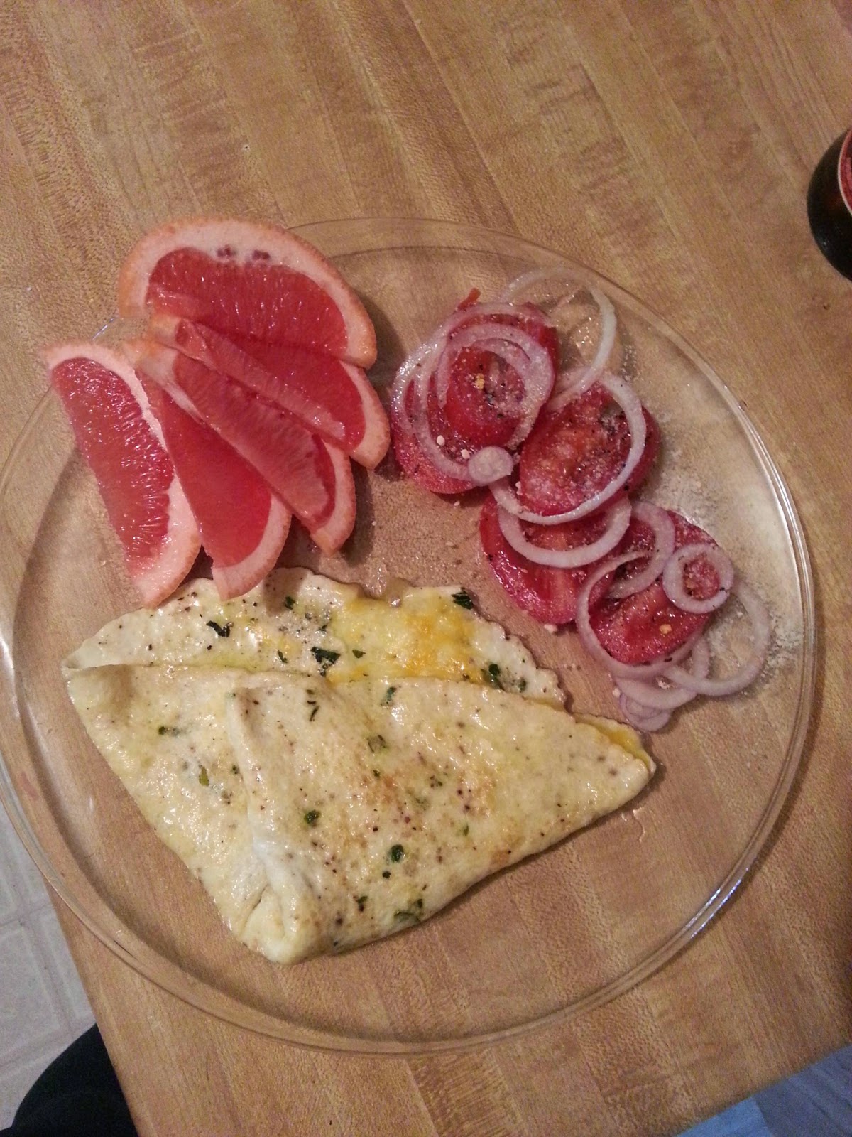 Eat this! Folded egg white filled w/ Swiss &Havarti