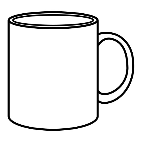 CUP COLORING PAGES