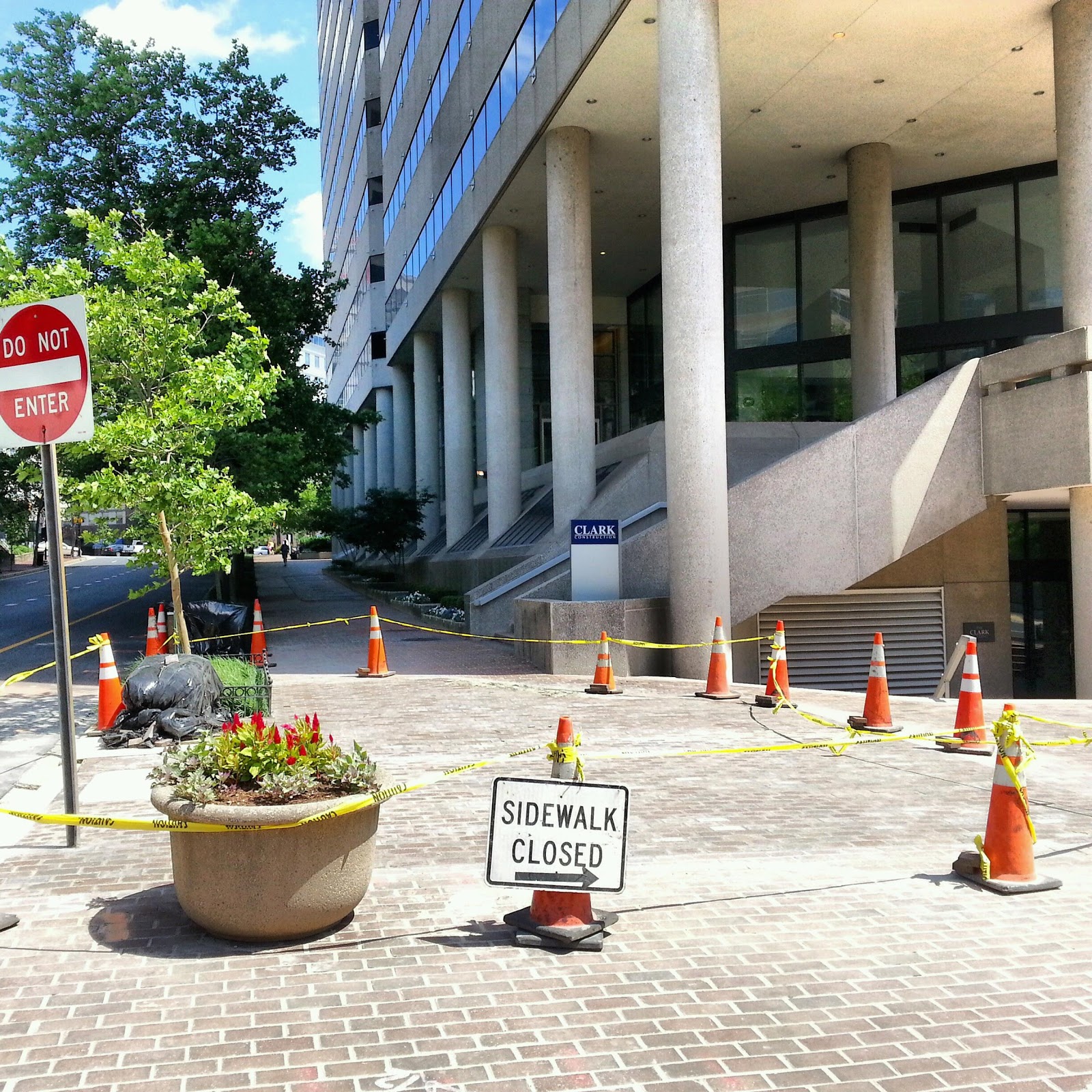 Robert Dyer Bethesda Row OLD ROAD SIDEWALK WORK AND