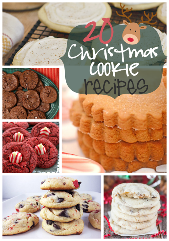 20 Christmas Cookie Recipes at GingerSnapCrafts.com #gingersnapcrafts #linkparty #features