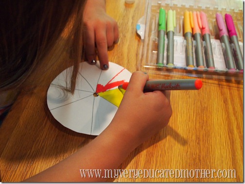www.myveryeducatedmother.com Coloring our Color Wheels