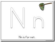 Letter Nn Printable for Toddlers