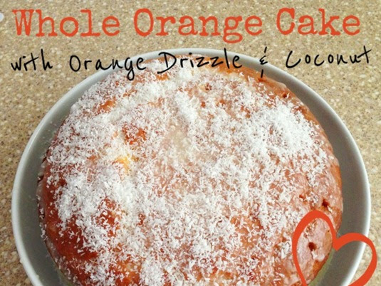 Whole Orange Cake with Orange Drizzle and Coconut {Recipe}
