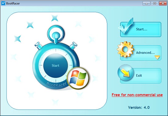 Tampilan awal program Bootracer di Windows 7