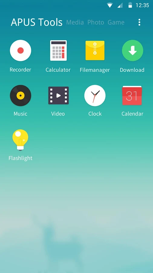 Dawn theme for APUS Launcher - screenshot