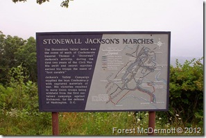 Stonewall Jackson's Marches, Skyline Drive at Fisher's Gap Overlook