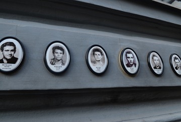 memorials to many killed in the House of Terror