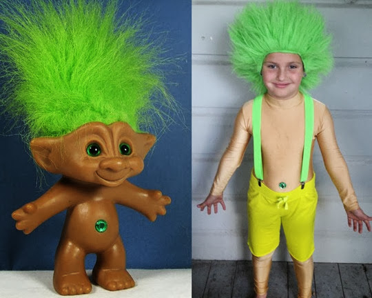 Disfraz infantil de Troll (Troll doll costume child)