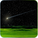 Meteors flying live wallpaper mobile app icon
