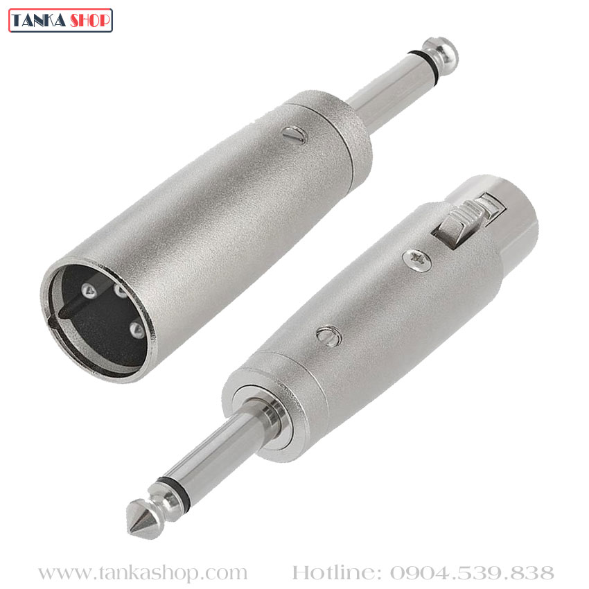 Jack chuyển XLR sang 6.35mm Mono