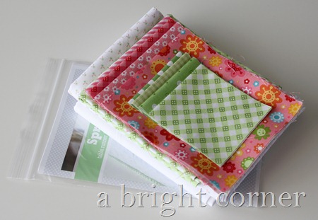 Sprouts Table Runner pattern + kit
