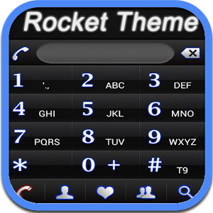 RocketDial Neon Black Theme 2.0