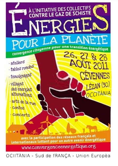 aficha contra la politica del gaz de sistre en Occitània
