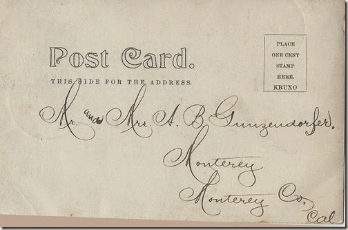 Adolph Gunzendorfer 1905 Postcard