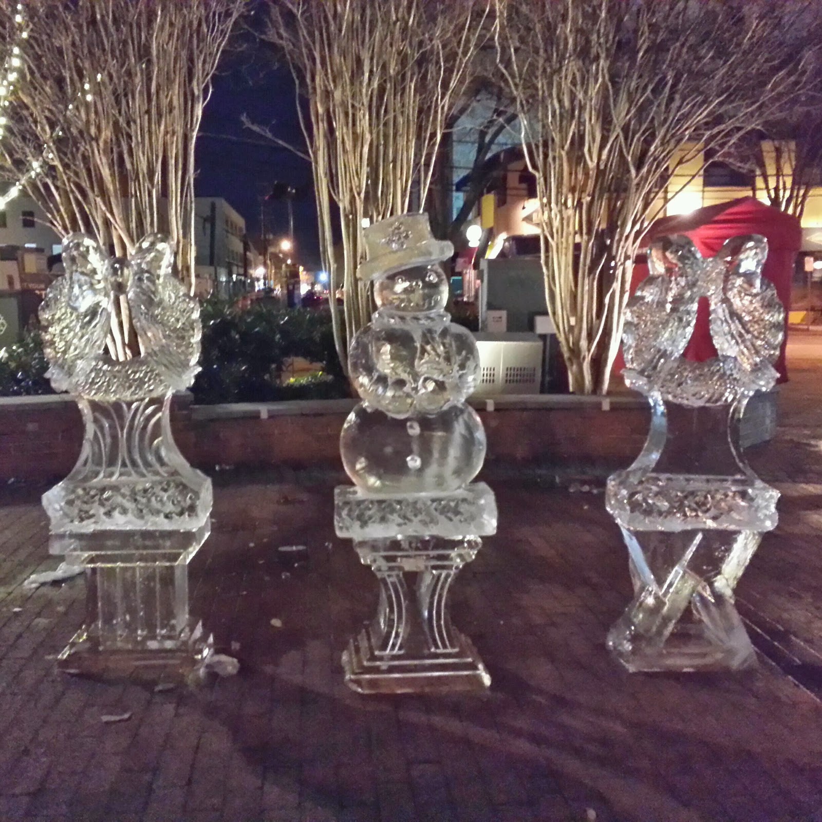 Robert Dyer Bethesda Row BETHESDA WINTER WONDERLAND ICE SCULPTURES