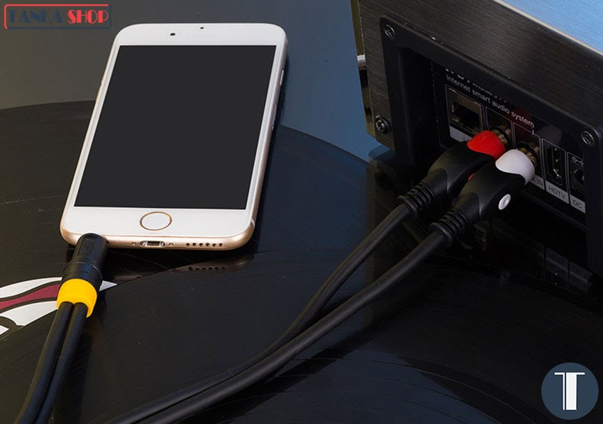 Cáp audio 3.5mm sang AV JSJ-332 Dây âm thanh chất lượng cao