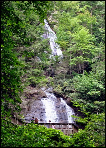 25f3 - Anna Ruby Falls Trail - Taller double falls on the left