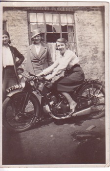 May (middle) Daisy on bike