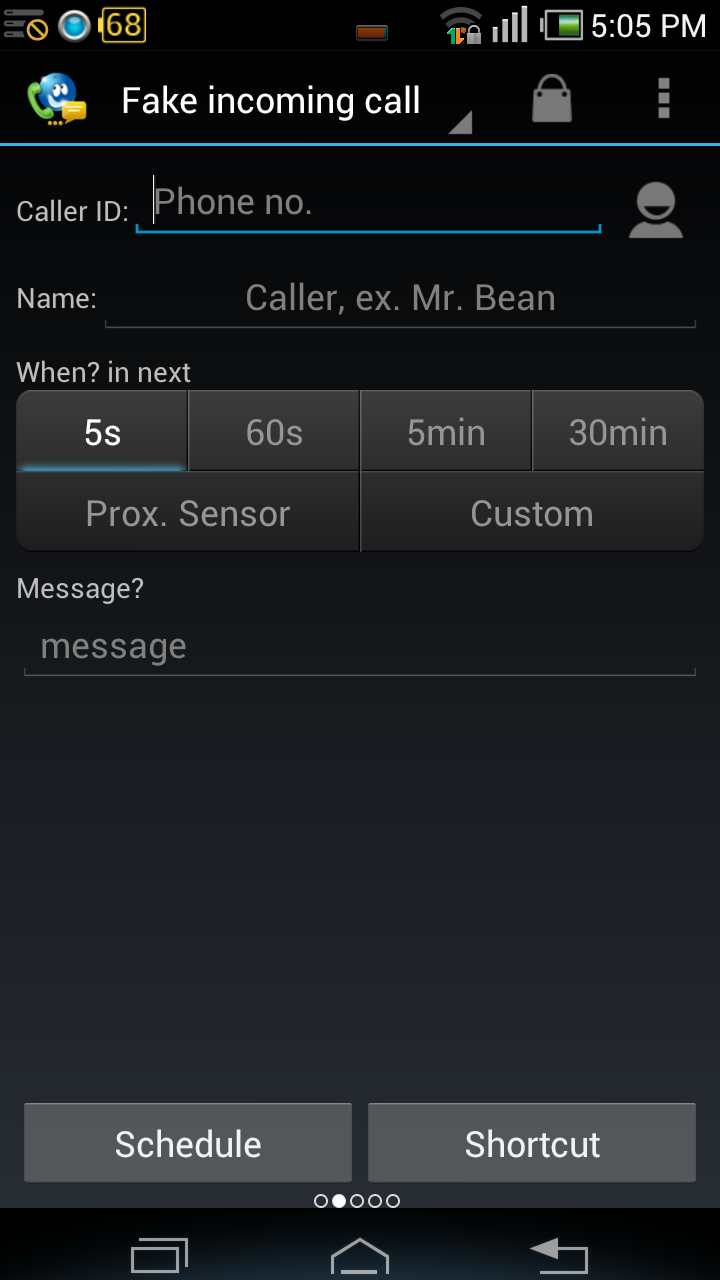 Fake Call &amp; SMS Donate ProKey Screen 3