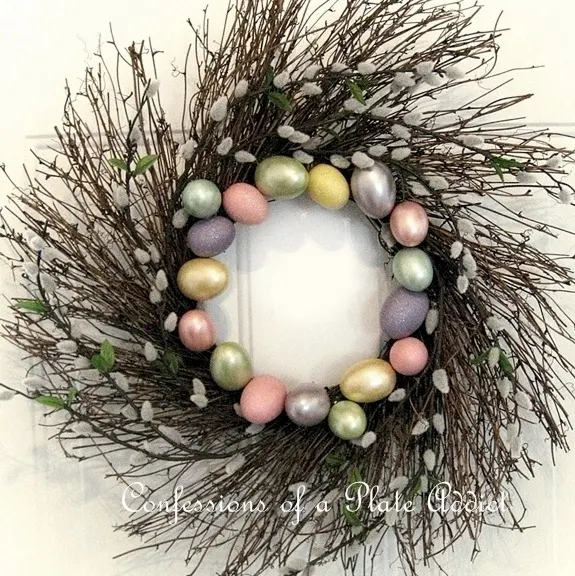 CONFESSIONS OF A PLATE ADDICT Pottery Barn Inspired Spring Wreath Square
