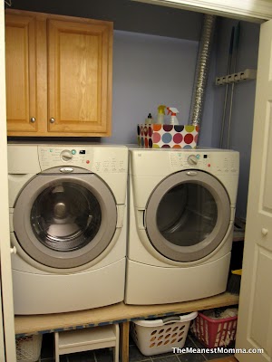 A Better Laundry Set-up | The Meanest Momma