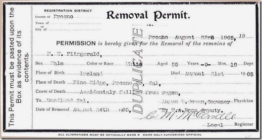 Removal Permit