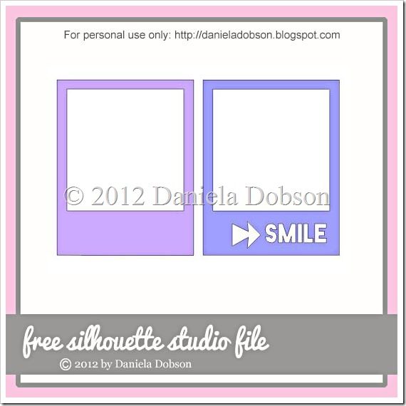 Smile polaroid frames by Daniela Dobson