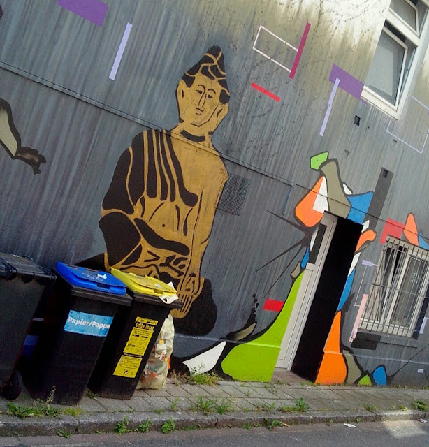Buddha an Hauswand, Bremen