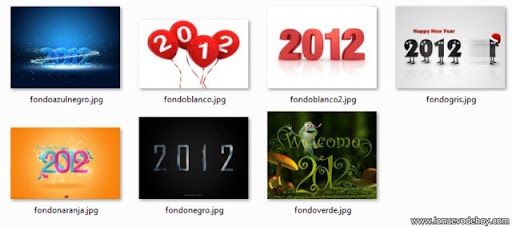 Fondos de año nuevo 2012 para descargar