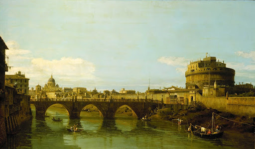 View of the Tiber with the Castel Sant'Angelo
