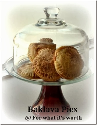 Baklava inspired hand pie displayed 