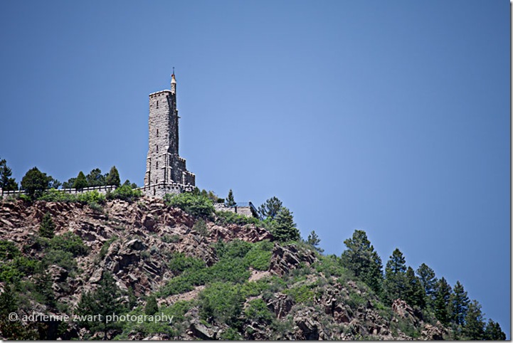 stone tower in Colorado Springs