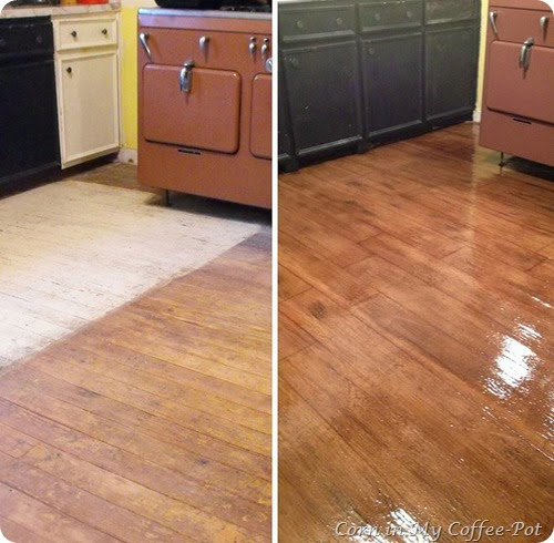 paperflooring before and after