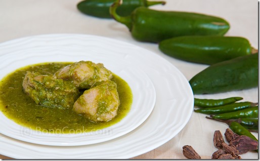 Kachalonka Murgi Aka Green Chili Chicken Bongcook Bengali And Indian Recipes