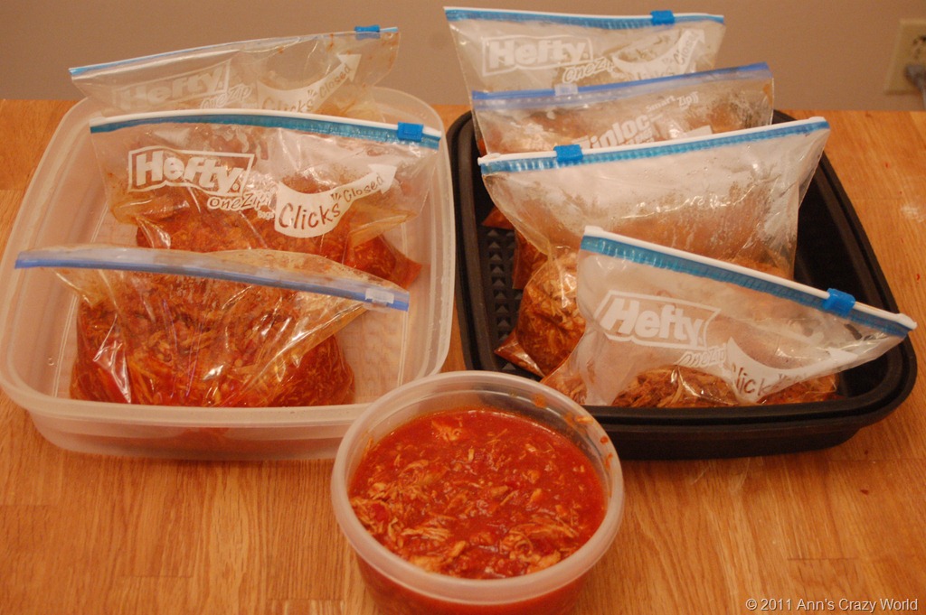 Meals Ready For The Freezer