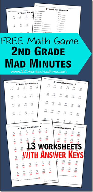 2nd Grade Math Worksheets - 123 Homeschool 4 Me ERROR 404 ...