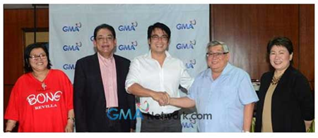 Bong Revilla renews contract with GMA-7