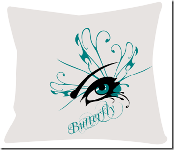 coussin design Butterfly