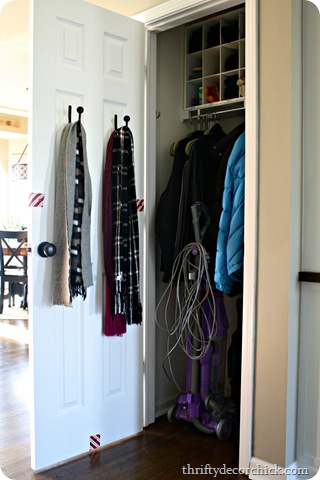 organized coat closet