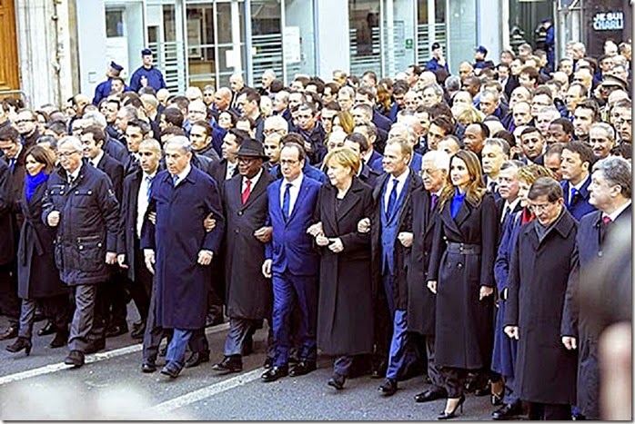 World Leader Paris France Unity March