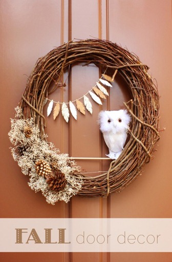 DIY Fall Owl Wreath c