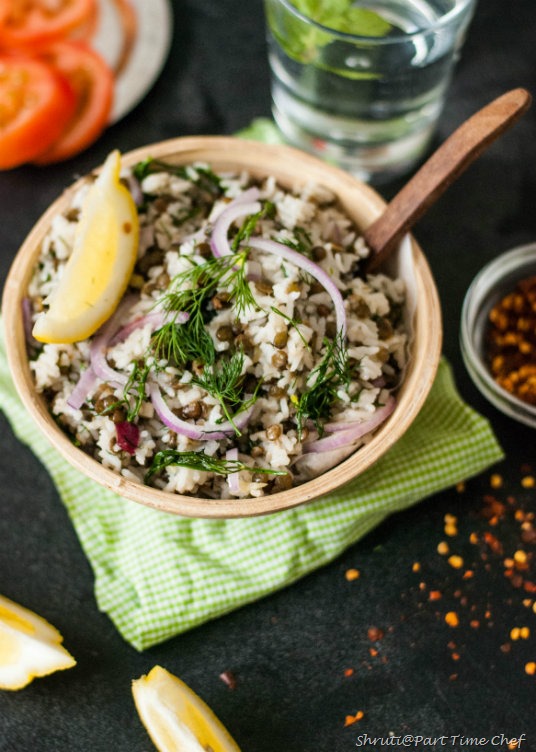 Dill and Lentil rice 5