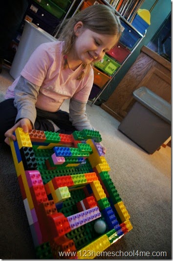 STEM - duplo maze kids activity STEM - duplo maze kids activity