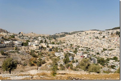 City of David and Mount of Olives from southwest, tb091306406
