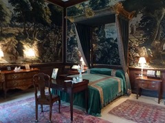 green tapestry room