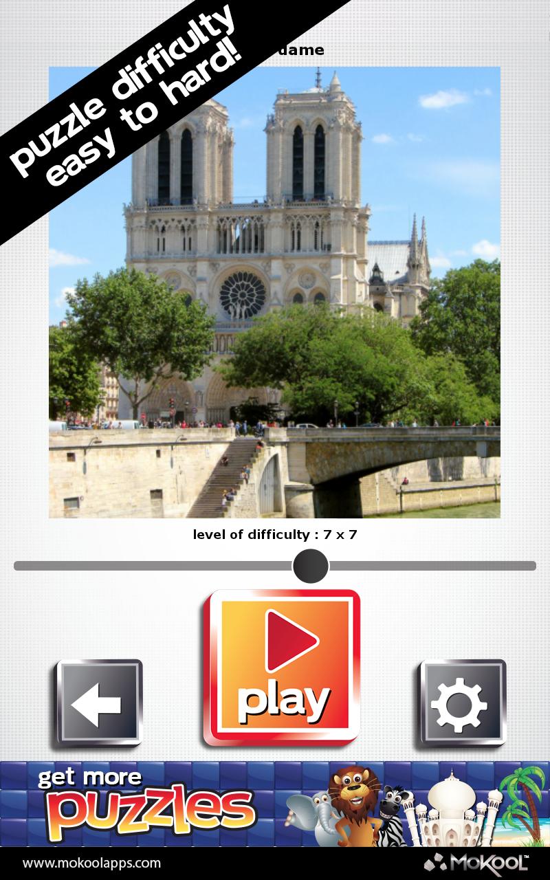 Paris &amp; France Puzzles Pro Screen 3
