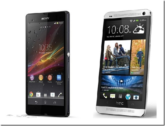 Xperia Z vs HTC One