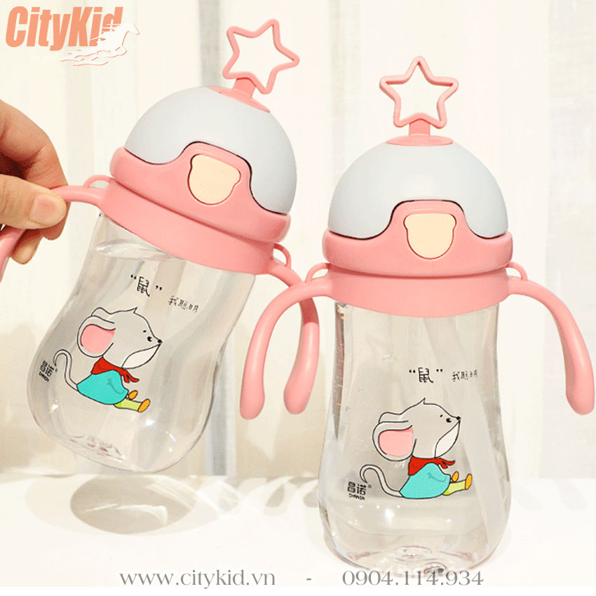 Bình tập uống nước cho bé Bình tập uống nước cho bé có ống hút